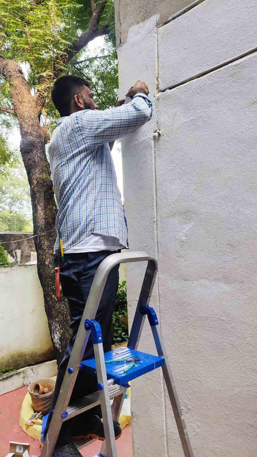 CCTV Camera Fixing